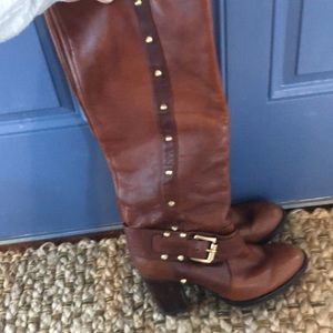 Michael Kors Heeled Gold Studded Boot